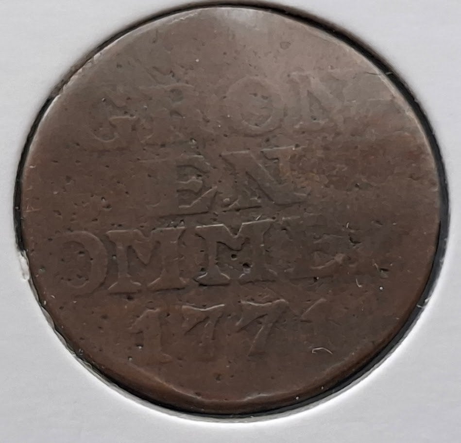 Groningen en Ommelanden 1 duit 1771 (koper) *, Postzegels en Munten, Munten | Nederland, Verzenden, Vóór koninkrijk, Overige waardes