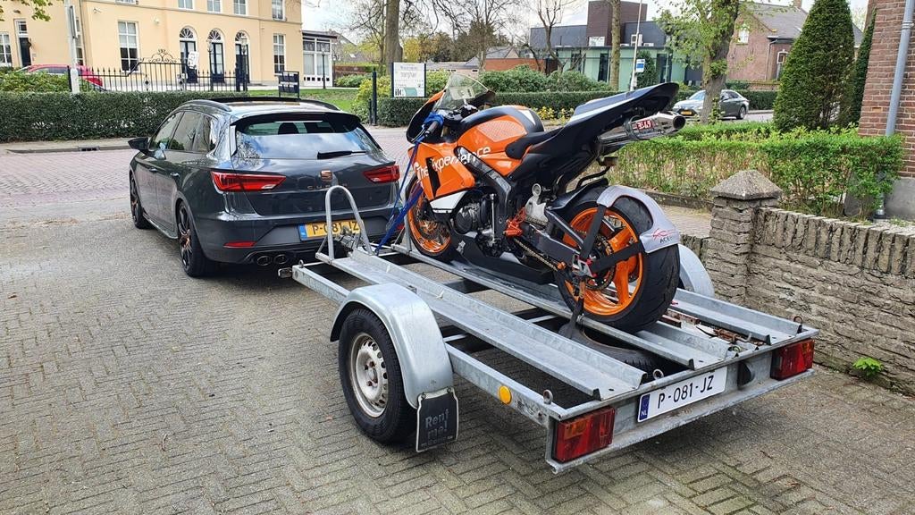 motortrailer te huur - Geschikt voor 1-3 motoren, Ophalen of Verzenden