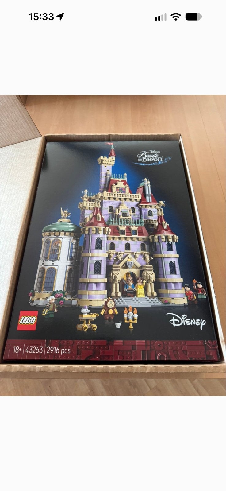Lego Disney Belle en het Beest Kasteel (43263), Kinderen en Baby's, Ophalen, Zo goed als nieuw, Lego