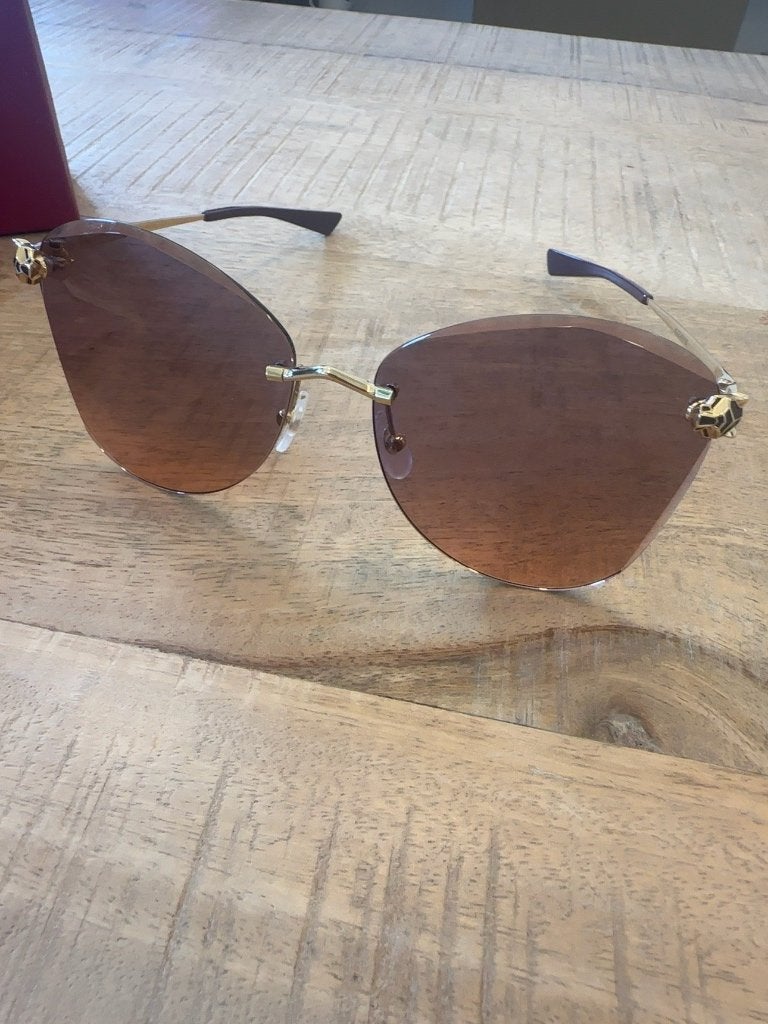Cartier Panthère zonnebril, in zeer goede staat, Overige merken, Zonnebril, Overige kleuren, Ophalen of Verzenden