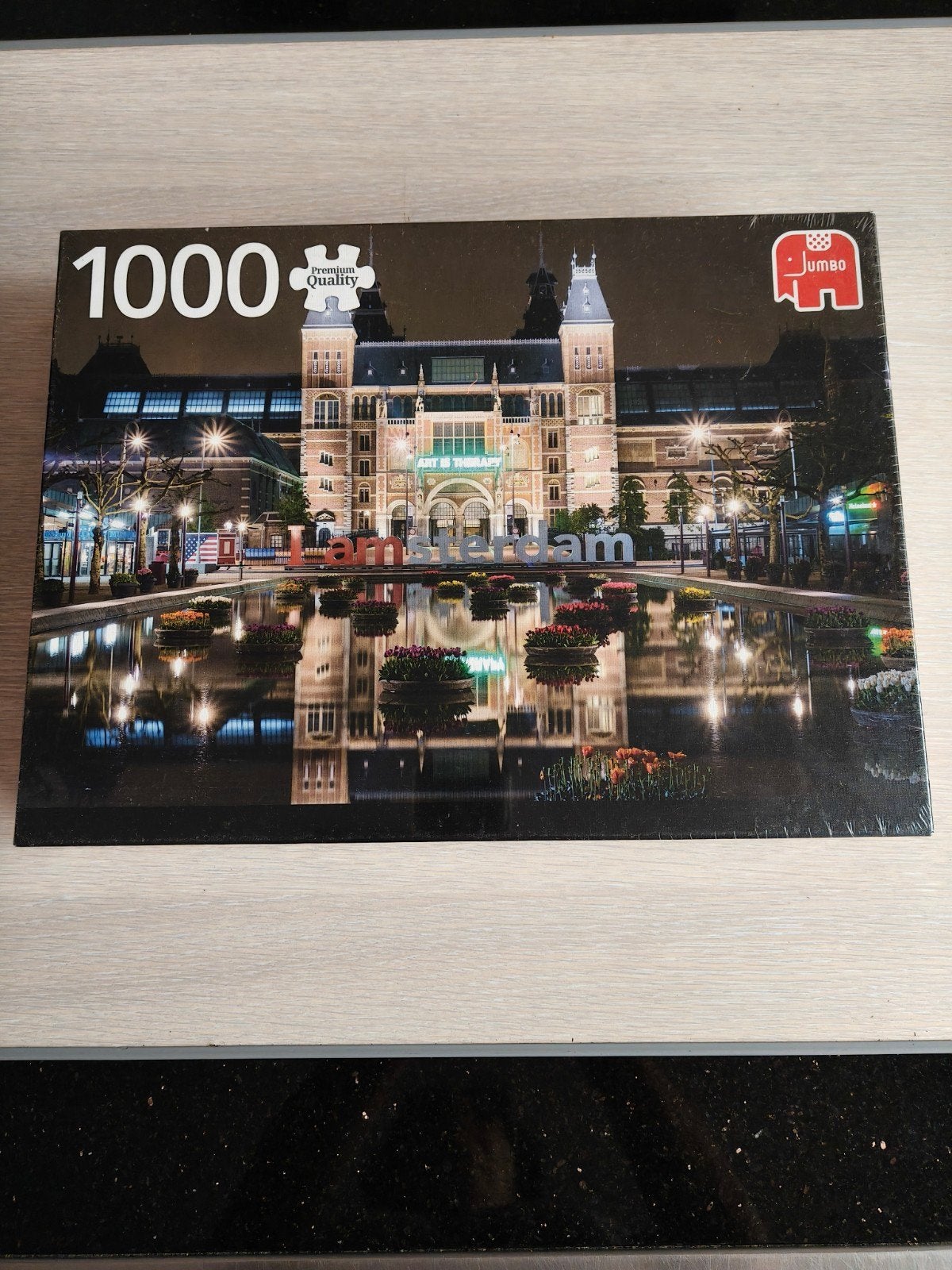 Legpuzzel Amsterdam Rijksmuseum by Night, Hobby en Vrije tijd, Denksport en Puzzels, Ophalen of Verzenden, 500 t/m 1500 stukjes