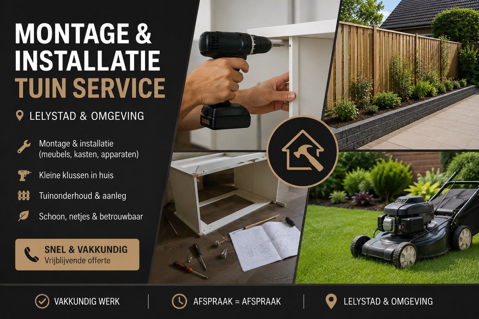 Klusjesman – Montage, Installatie & Tuinonderhoud, Ophalen of Verzenden, Accessoires