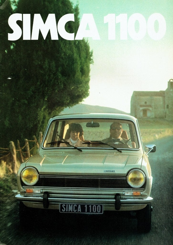 Folder Simca 1100 (1976), Verzenden, Gelezen, Overige merken