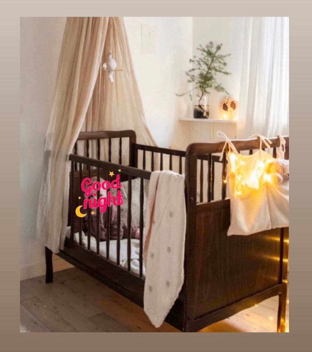 SFEERVOL VINTAGE SCANDINAVISCH HEGOWA LEDIKANT, Kinderen en Baby's, Babywiegjes en Ledikanten, Ophalen, Ledikant