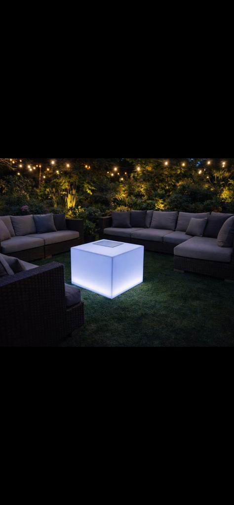 LED tafel met ingebouwde ice Bucket  (nog 2 over), Ophalen, 60 cm of meer, Overige typen, Zo goed als nieuw