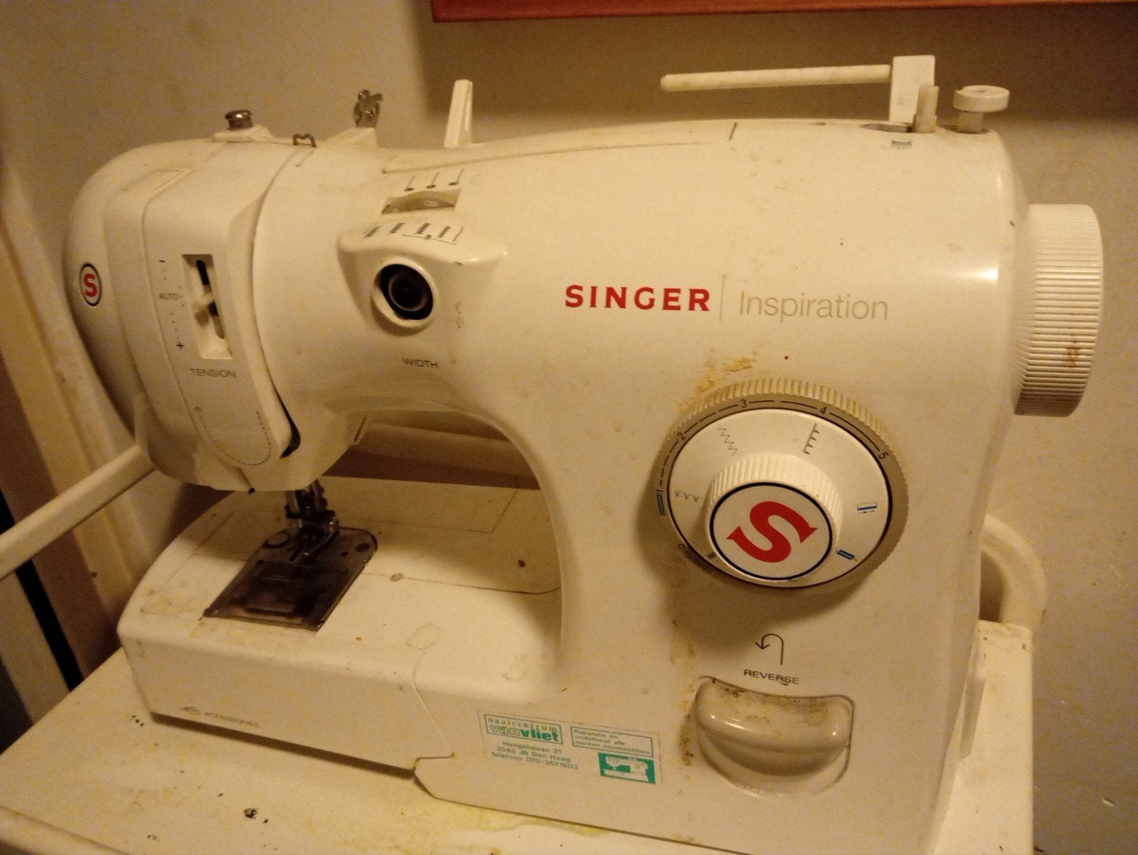 Singer naaimachine zonder pendaal, Ophalen, Zo goed als nieuw, Naaimachine, Singer