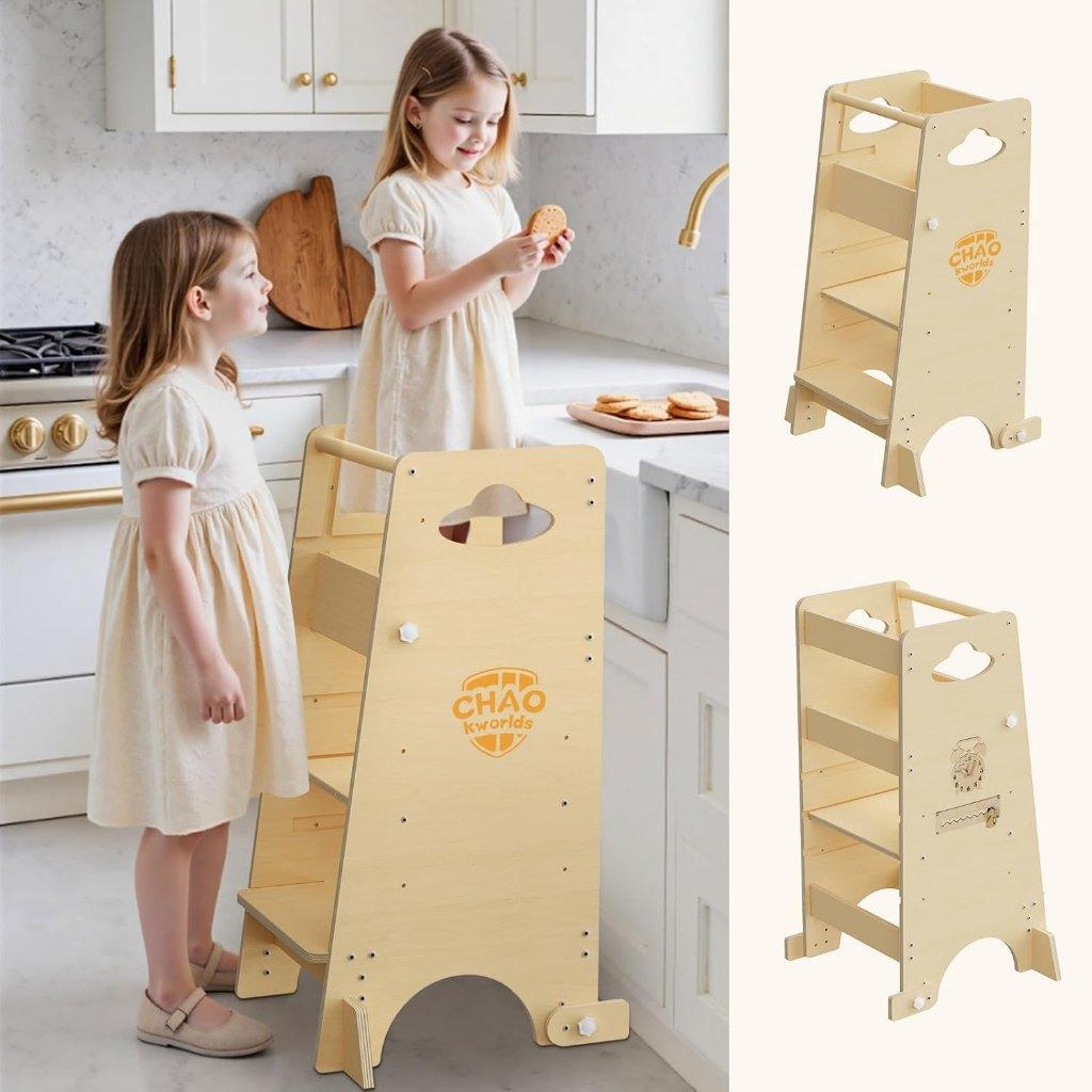 Montessori Leertoren 3-in-1 (Hout) – Nieuw in doos!, Kinderen en Baby's, Kinderstoelen, Ophalen of Verzenden, Nieuw, Overige typen