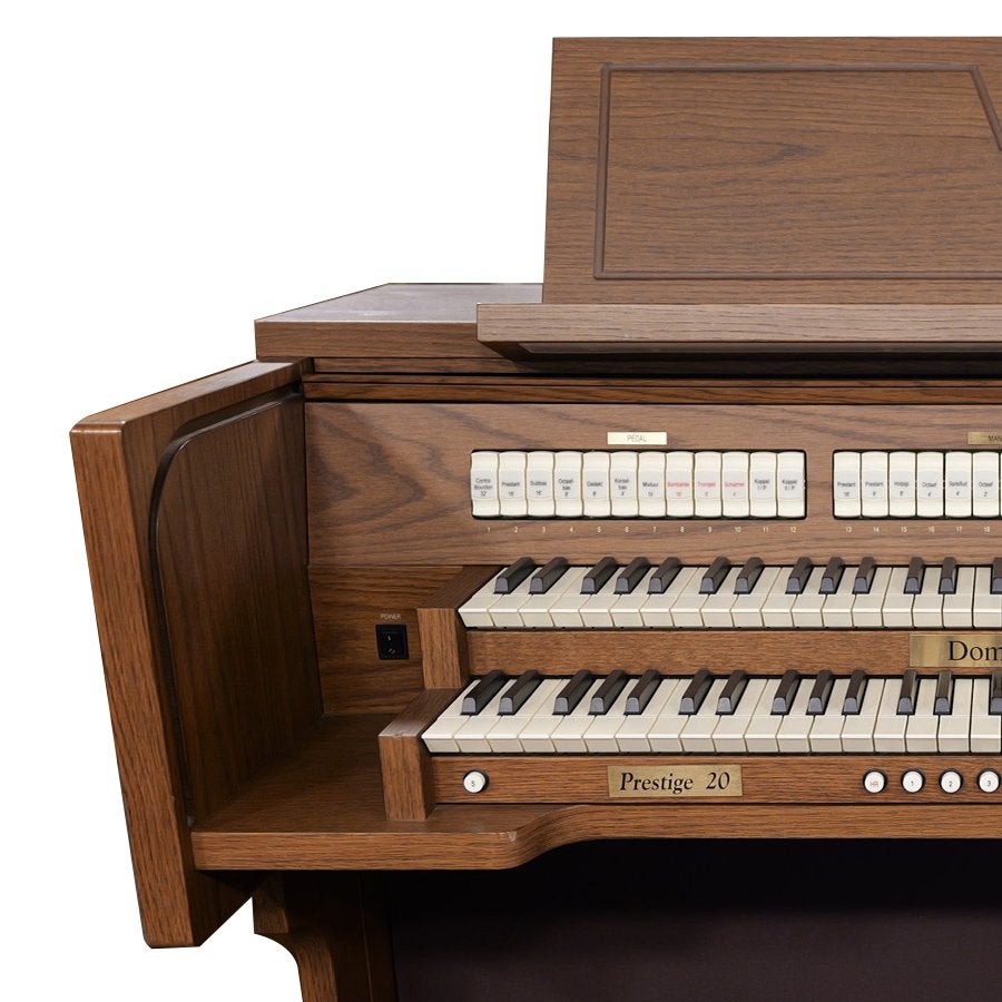 Domus Prestige 20 Donker Eiken - Occasion orgel, 2 klavieren, Ophalen of Verzenden, 3364 AE, Info@johdeheer.nl
