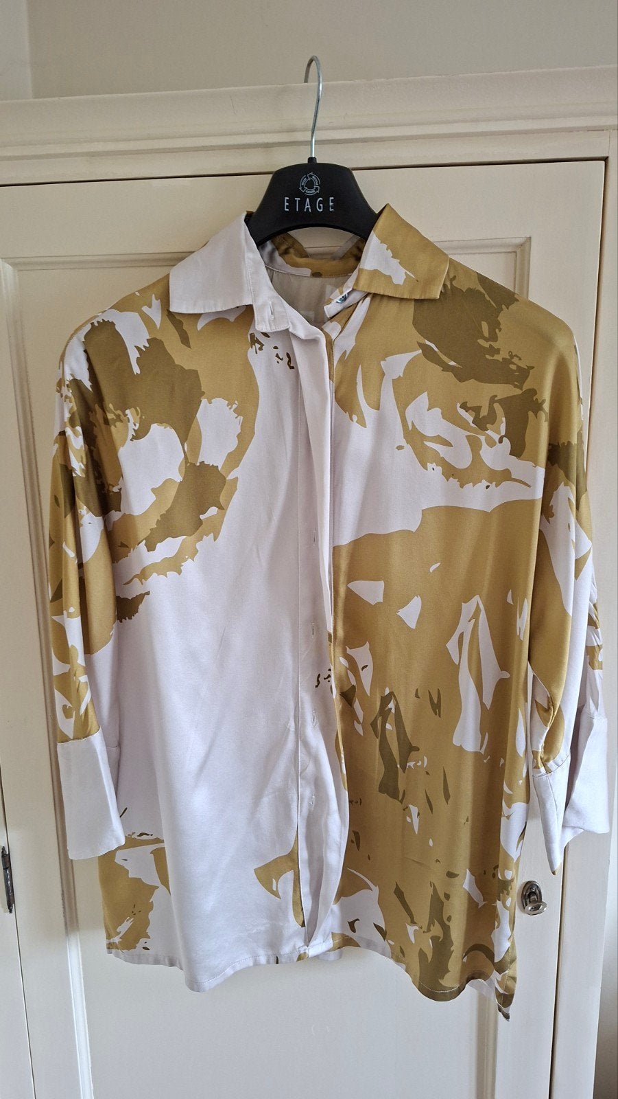 Ruimvalkende zijden Blouse  - Marcha, maat S (valt ruim), Kleding | Dames, Maat 38/40 (M), Overige kleuren, Ophalen of Verzenden