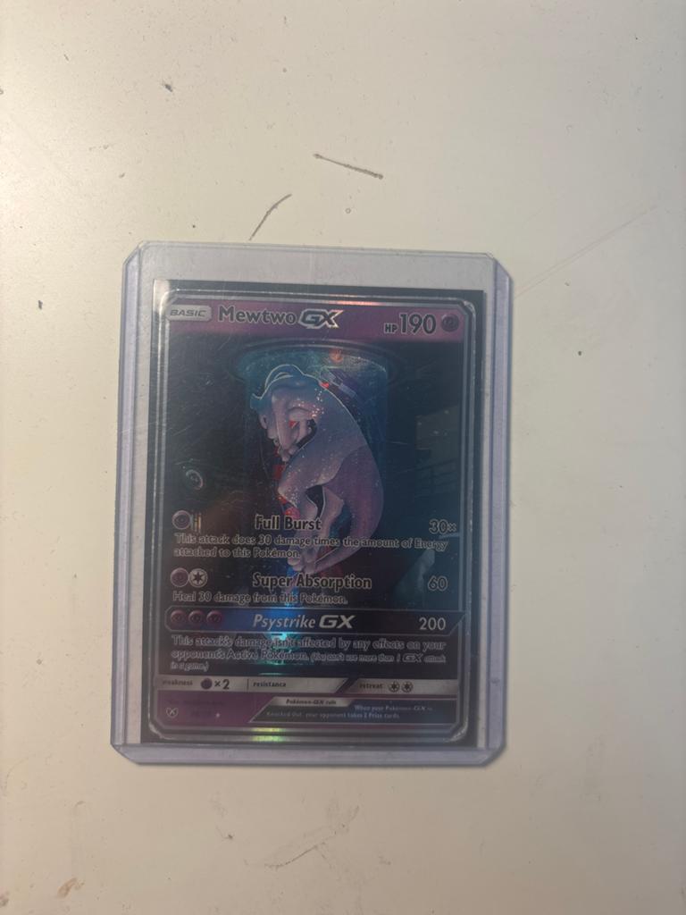 Mewtwo GX Pokémon kaart 78/73, Ophalen of Verzenden, Zo goed als nieuw, Losse kaart