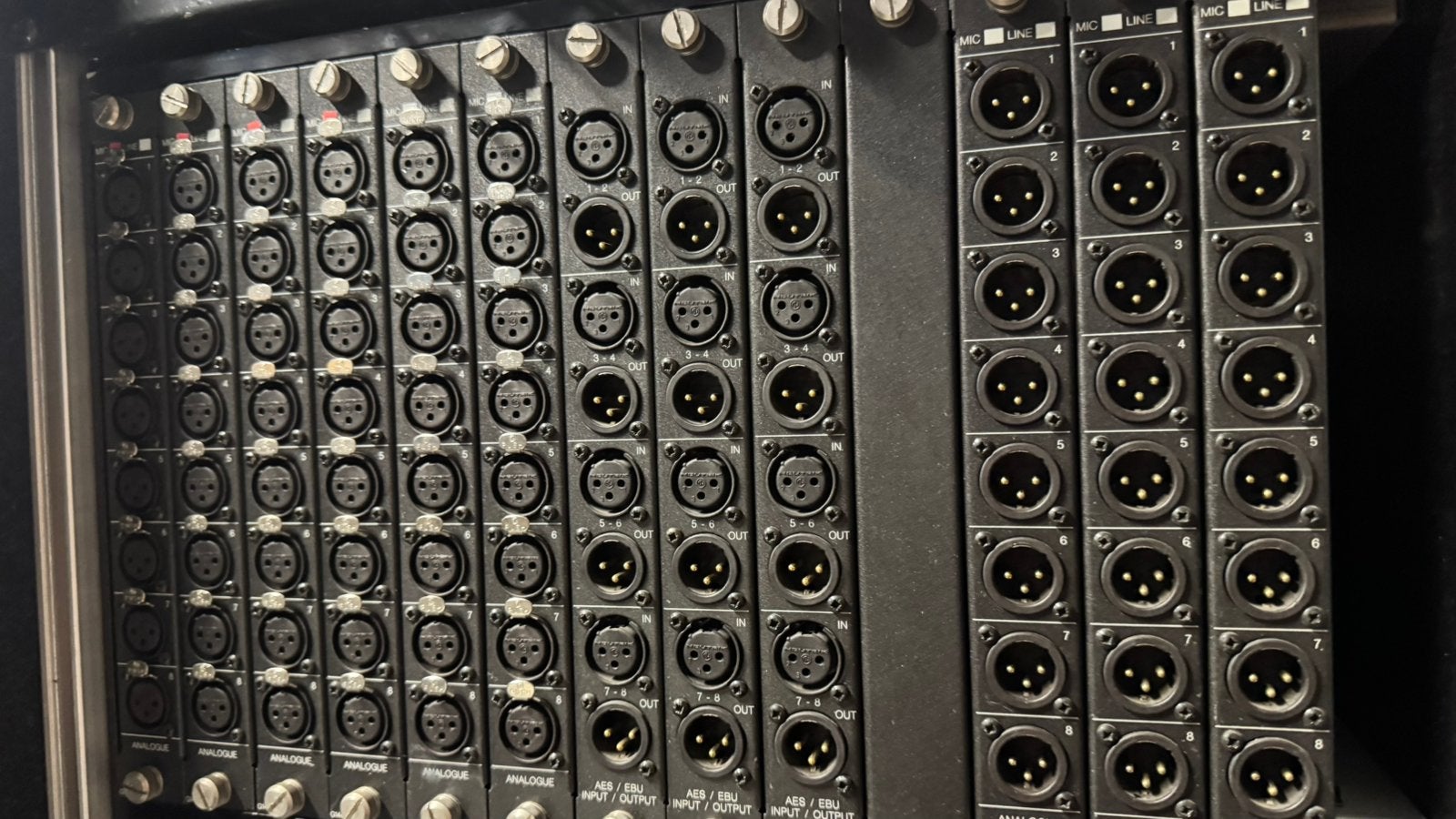 Digico digirack Aes Ebu kaarten, Ophalen, Apparatuur