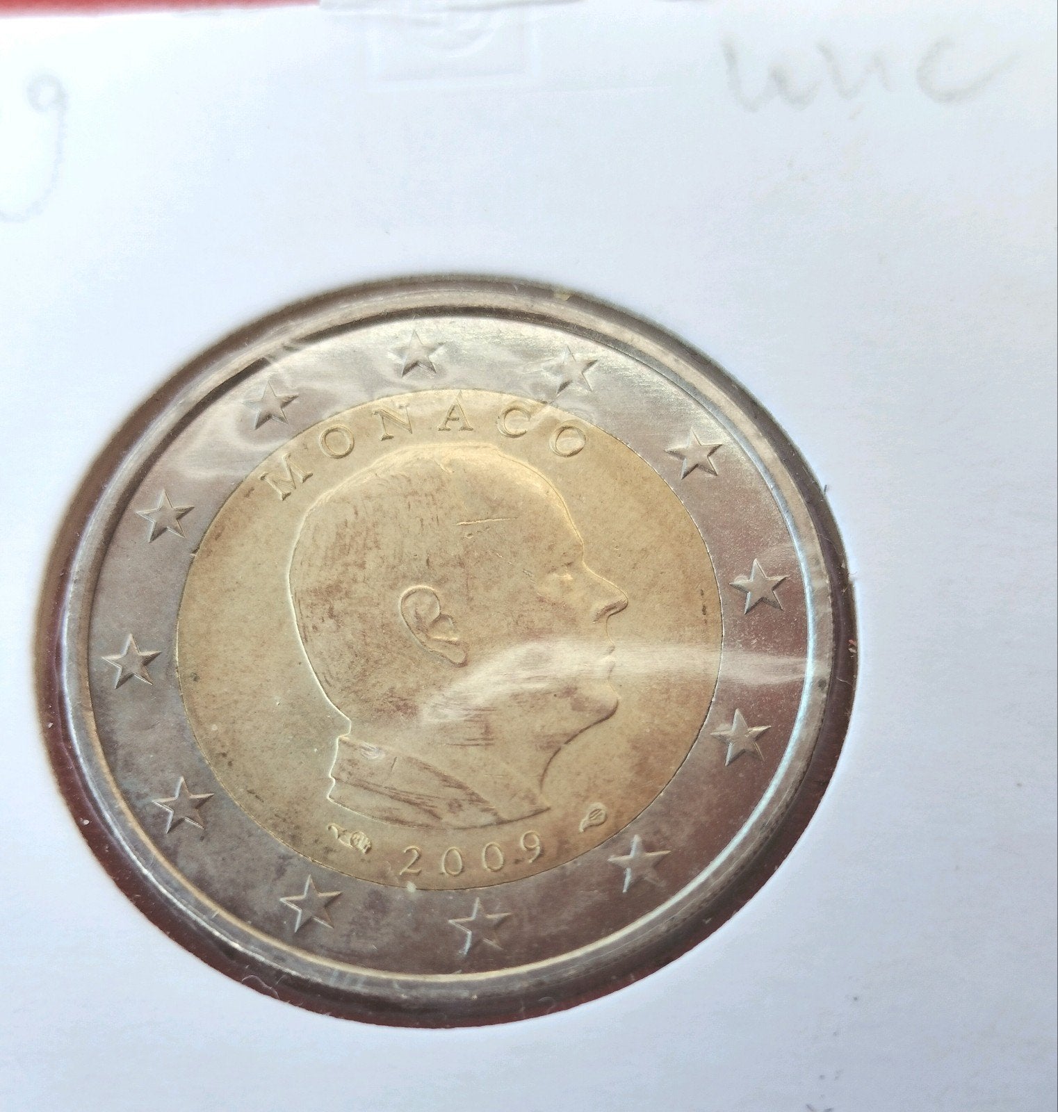 Monaco 2009 + 2012   2 euro munt  MC 196, Ophalen of Verzenden, Monaco, 2 euro, Losse munt