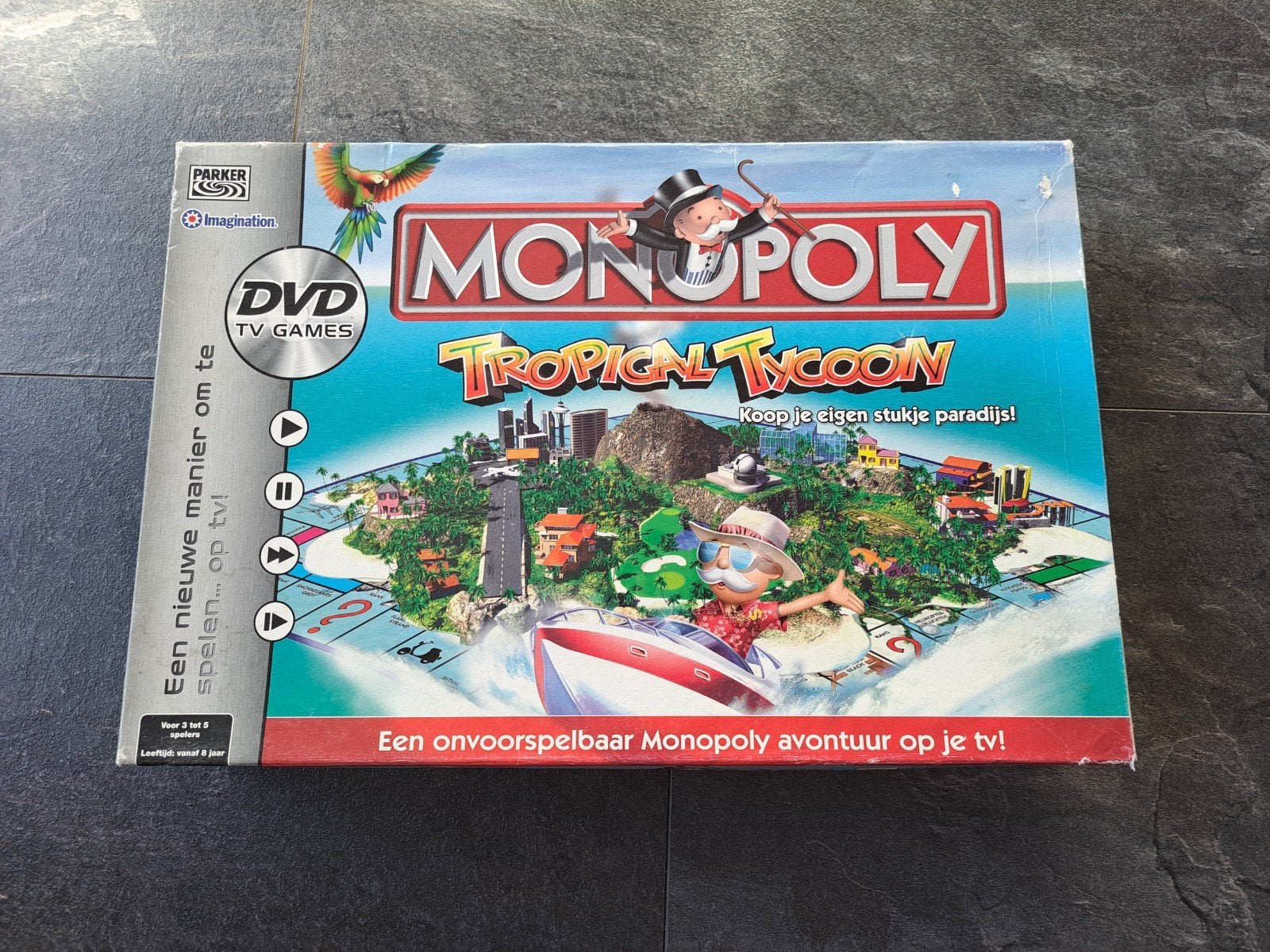 Monopoly Tropical Tycoon, Drie of vier spelers, Ophalen of Verzenden, Gebruikt, Parker