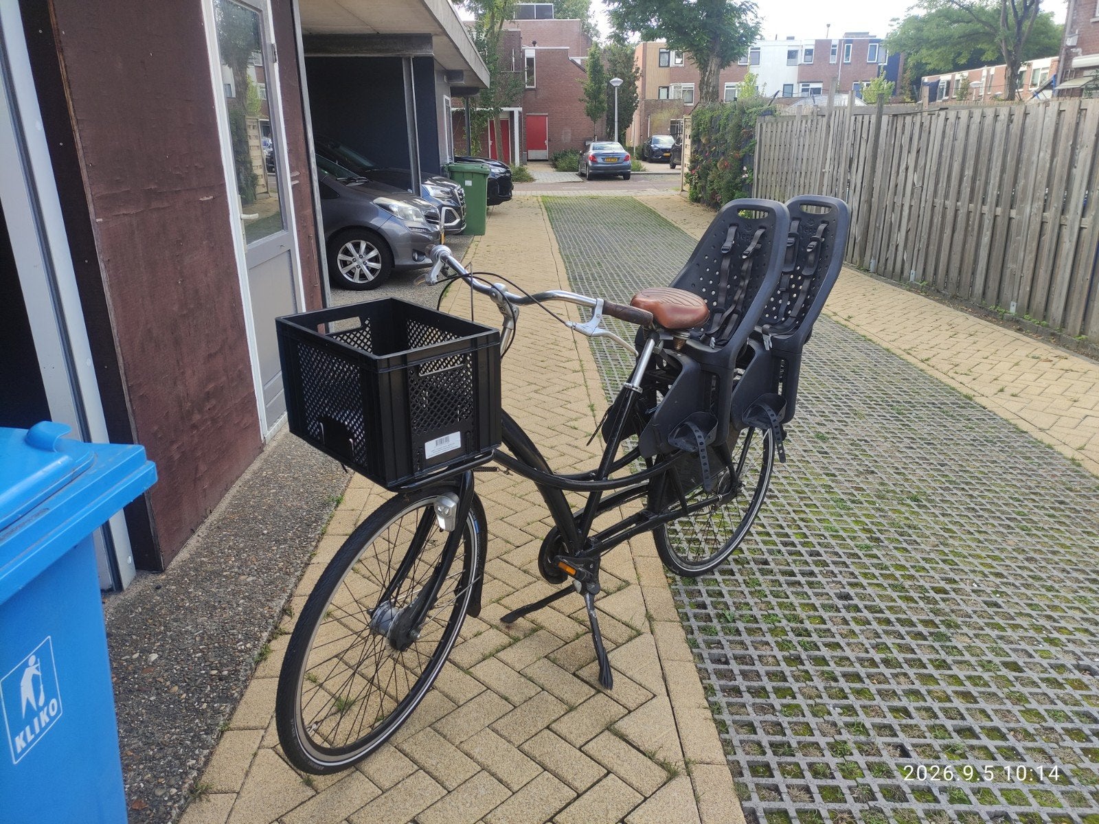 Azor fiets met 2 kinderzitjes - recent onderhoud, Fietsen en Brommers, Ophalen, Gebruikt, Overige merken