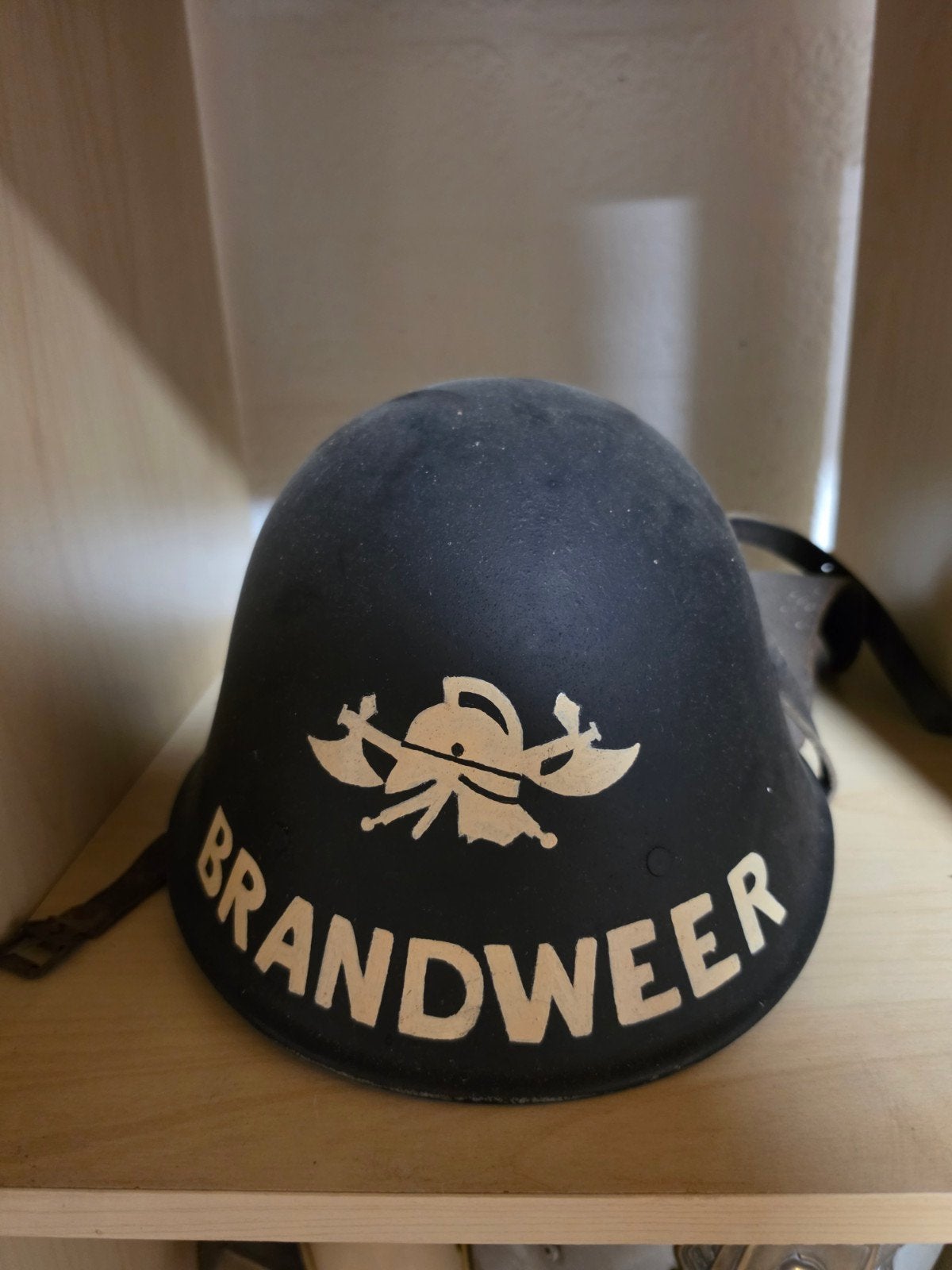 Antieke Stalen Brandweerhelm - Mogelijk M-38 m40c 1940, Verzamelen, Ophalen of Verzenden