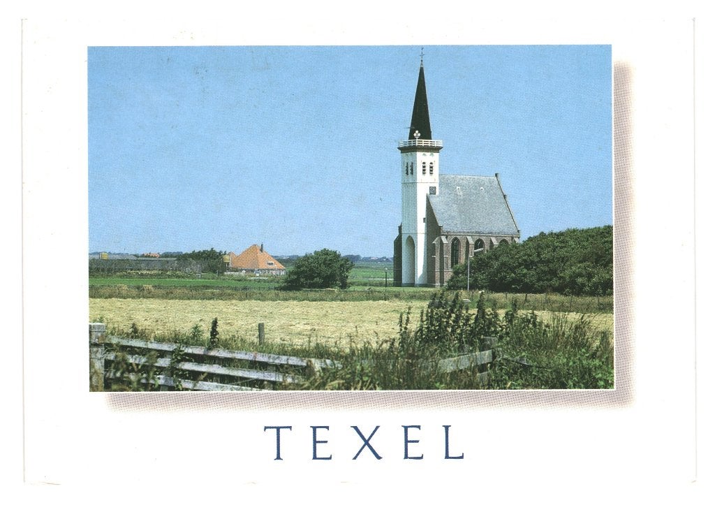 984016 Texel _Gelopen met mooie zegel Vlinder