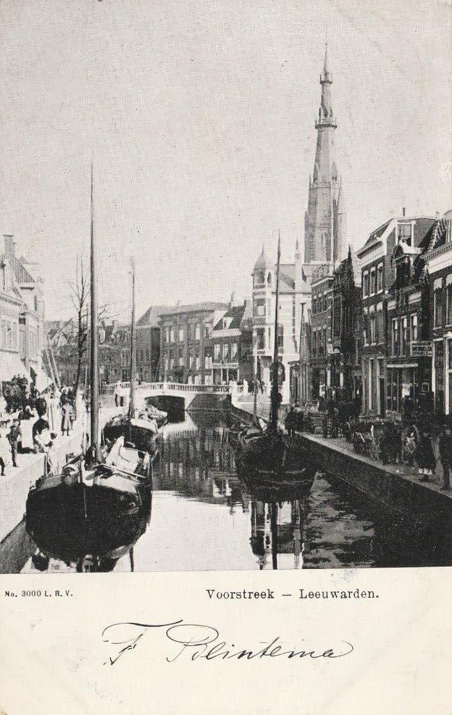 Leeuwarden Voorstreek, Verzamelen, Ophalen of Verzenden, Voor 1920, Gelopen, Friesland