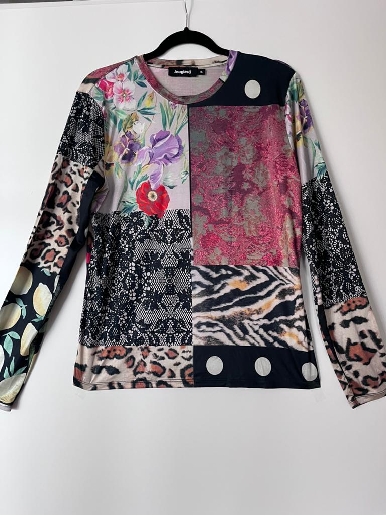 Desiqual Nieuw shirt, Ophalen of Verzenden, Zo goed als nieuw, Maat 42/44 (L), Lange mouw
