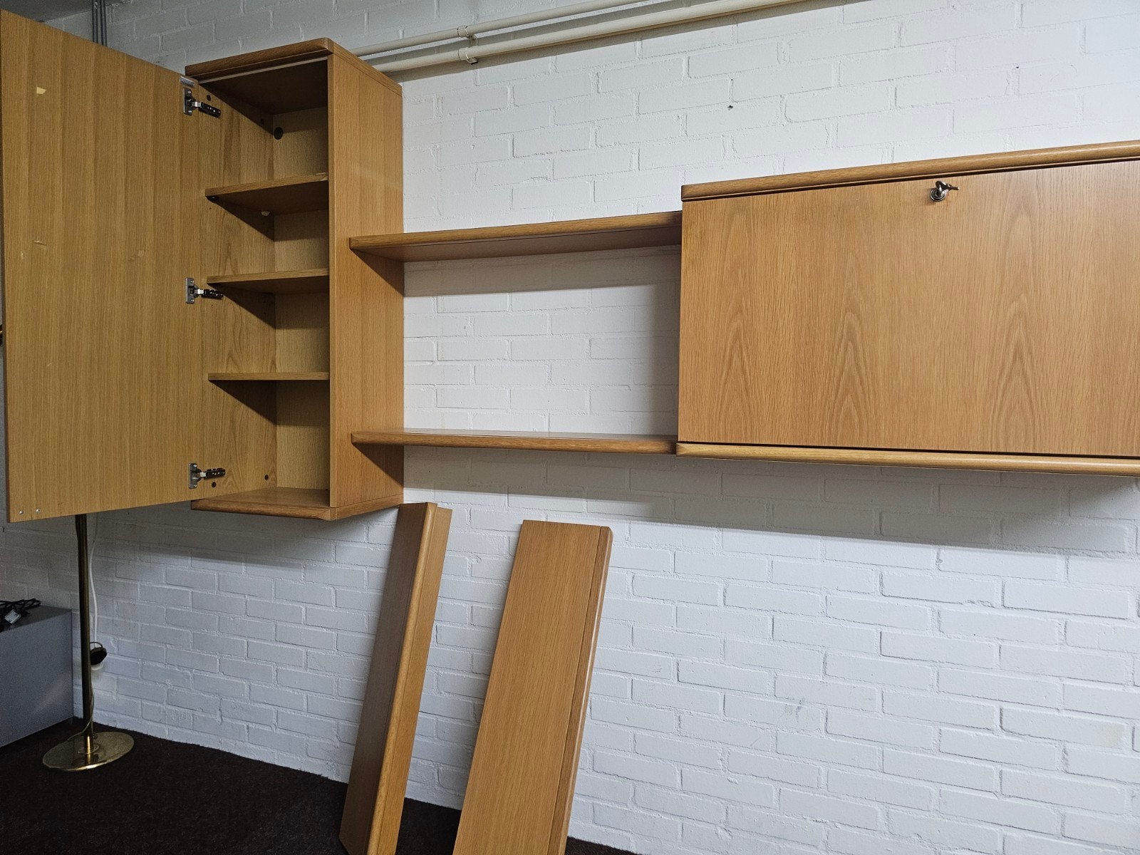 Interstar wandmeubel, Huis en Inrichting, Kasten | Wandmeubels, Ophalen, Glas, 100 tot 150 cm, Minder dan 150 cm