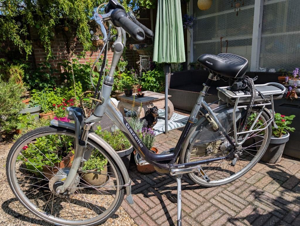 Gazelle innergy orange elektrisch, KLUS project, Ophalen, Gebruikt, 51 tot 55 cm, 50 km per accu of meer