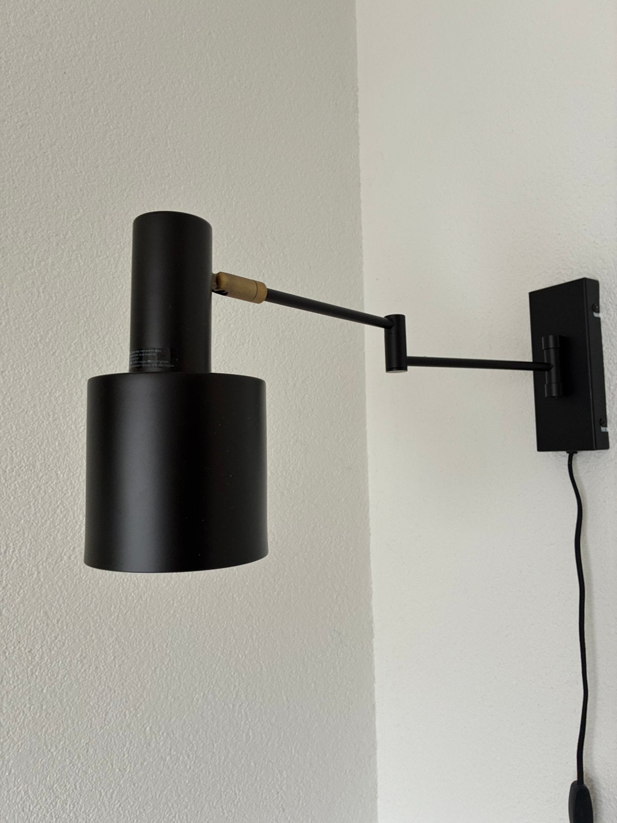 Muurlamp Nordin, Zo goed als nieuw, Overige merken, Metaal, Wandlamp