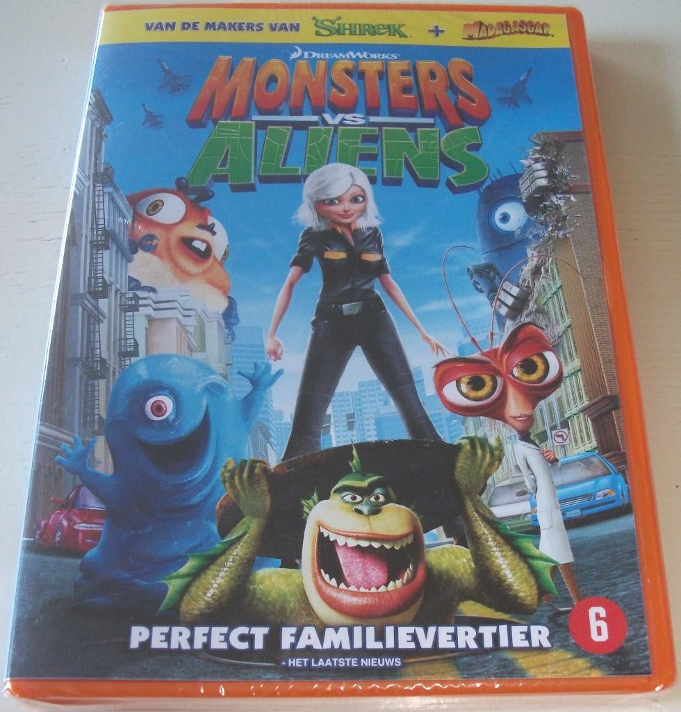 Dvd *** MONSTERS VS ALIENS *** Alien Problem? *NIEUW*, Tekenfilm, Amerikaans, Ophalen of Verzenden, Vanaf 6 jaar