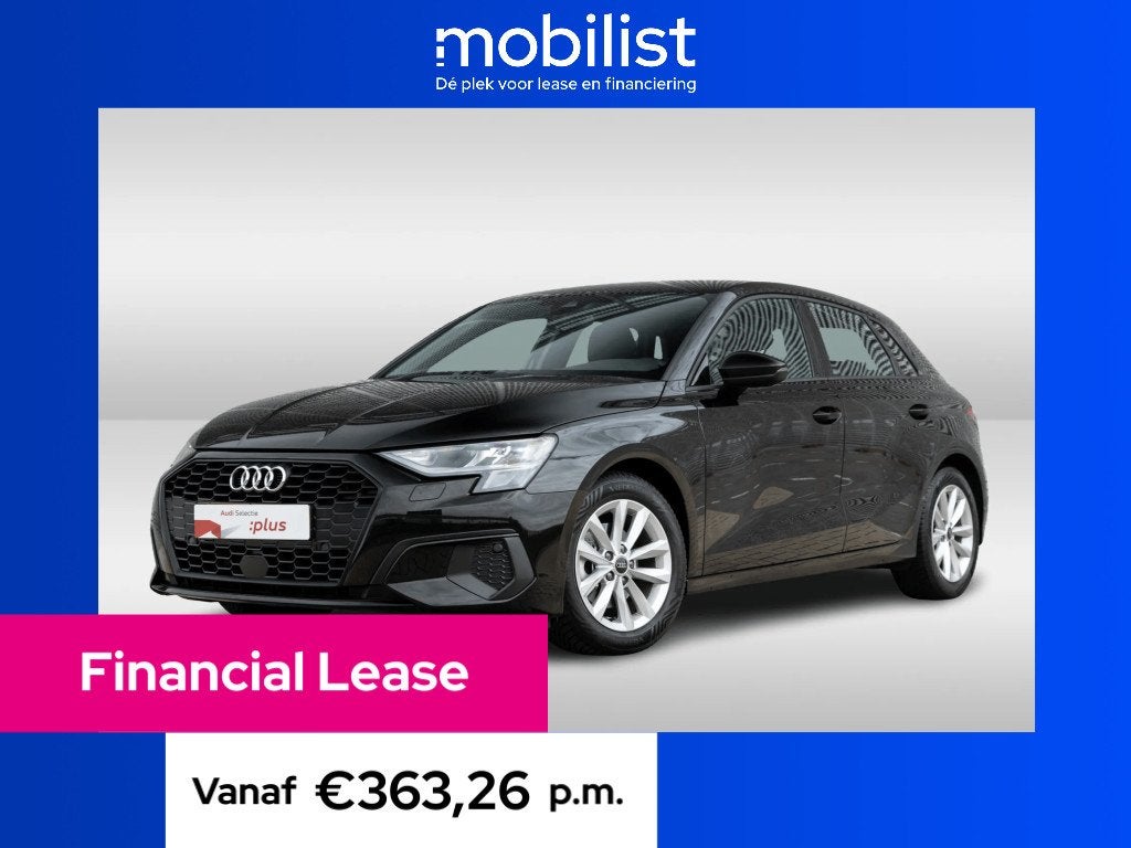 Audi A3 Sportback 30 TFSI 110PK Pro Line (bj 2024), Automaat, Gebruikt, Zwart, Bedrijf