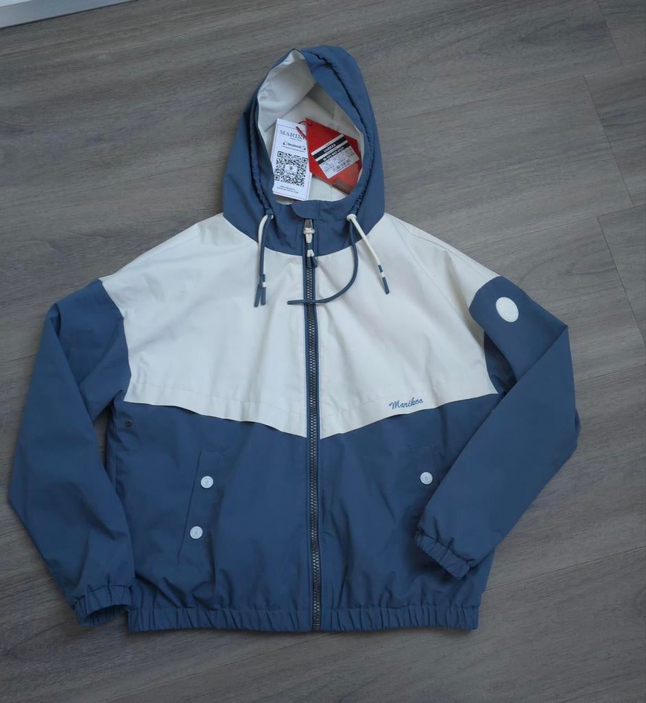 Zomerjas / zomerjack / windjack met capuchon blauw, wit, Kleding | Dames, Marikoo, Blauw, Nieuw, Ophalen of Verzenden