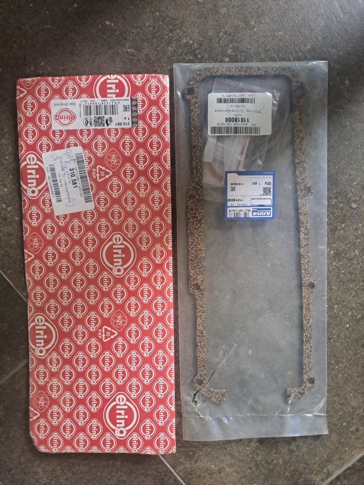 2x Kleppendeksel pakking vw golf1 1.8i, Auto diversen, Ophalen of Verzenden
