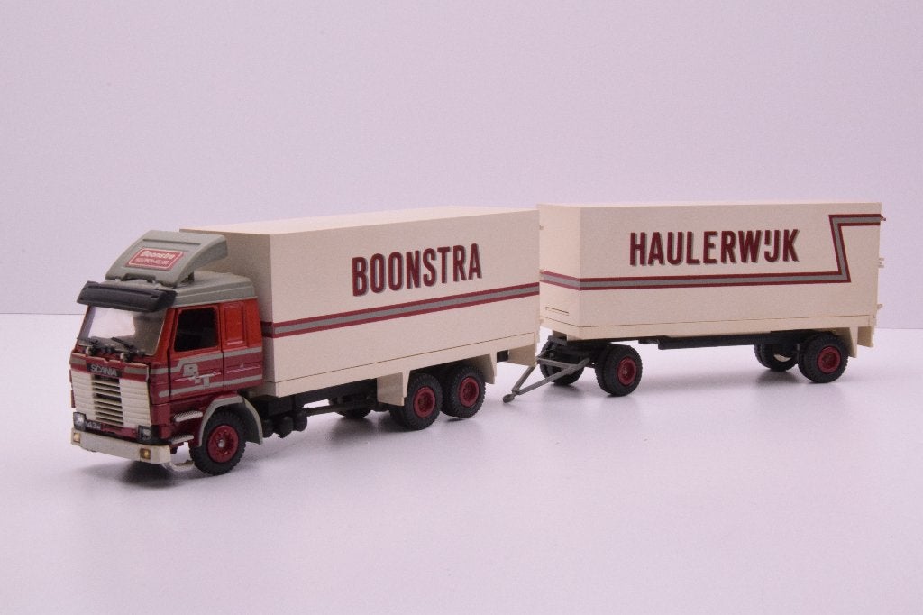 Scania 143m Combi  ''  Boonstra Haulerwijk ''  Tekno, Ophalen of Verzenden, Zo goed als nieuw, Bus of Vrachtwagen, Tekno