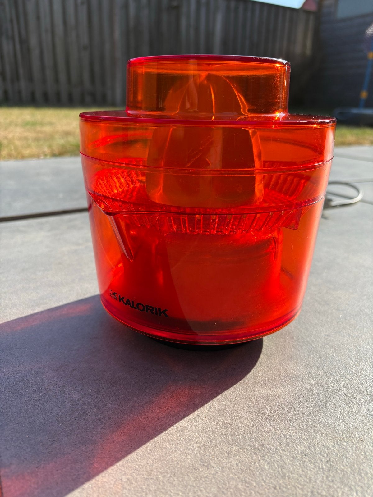 Vintage Kalorik citruspers - Space Age design jaren '70, Ophalen of Verzenden, Gebruikt