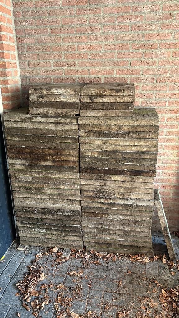Betontegels, Ophalen, Gebruikt, 10 m² of meer, Beton
