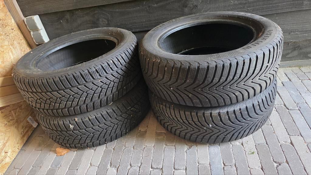 Winterbanden 205/55 R16 - Fulda & Vredestein (set van 4), Ophalen, Gebruikt, 16 inch, Band(en)