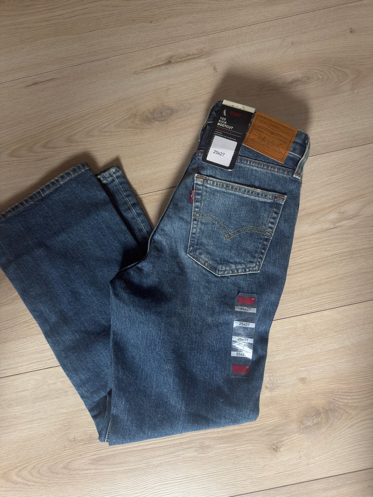 Levi’s jeans 725 kick bootcut vintage stretch| 25x27, Ophalen of Verzenden, Nieuw, Blauw, W27 (confectie 34) of kleiner