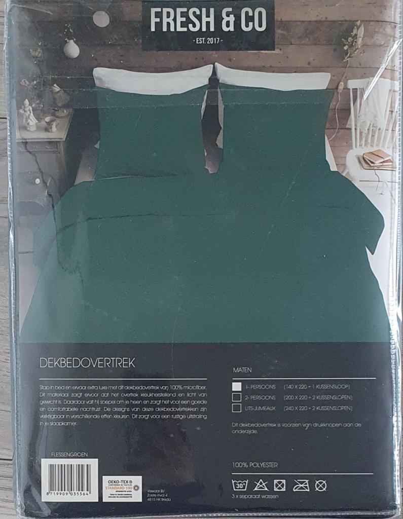 Fresh en co  dekbedovertrek, Huis en Inrichting, Slaapkamer | Beddengoed, Ophalen of Verzenden, Nieuw, Tweepersoons, Dekbedovertrek