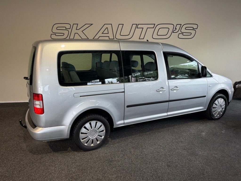 Volkswagen CADDY 1.6 OPTIVE 7P. l AIRCO l TREKHAAK l ELEK RA, Auto's, 730 kg, Gebruikt, Met garantie (alle), 102 pk