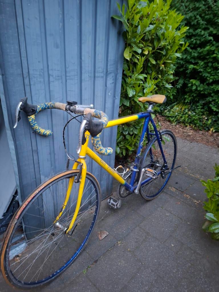 Vintage Racefiets - Blauw/Geel, Ophalen