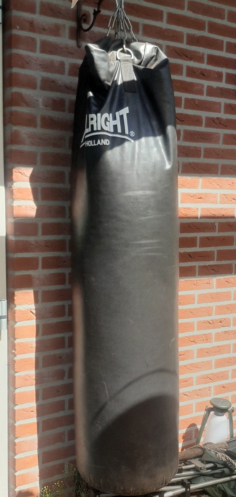 Bokszak met beugels, Ophalen, Bokszak
