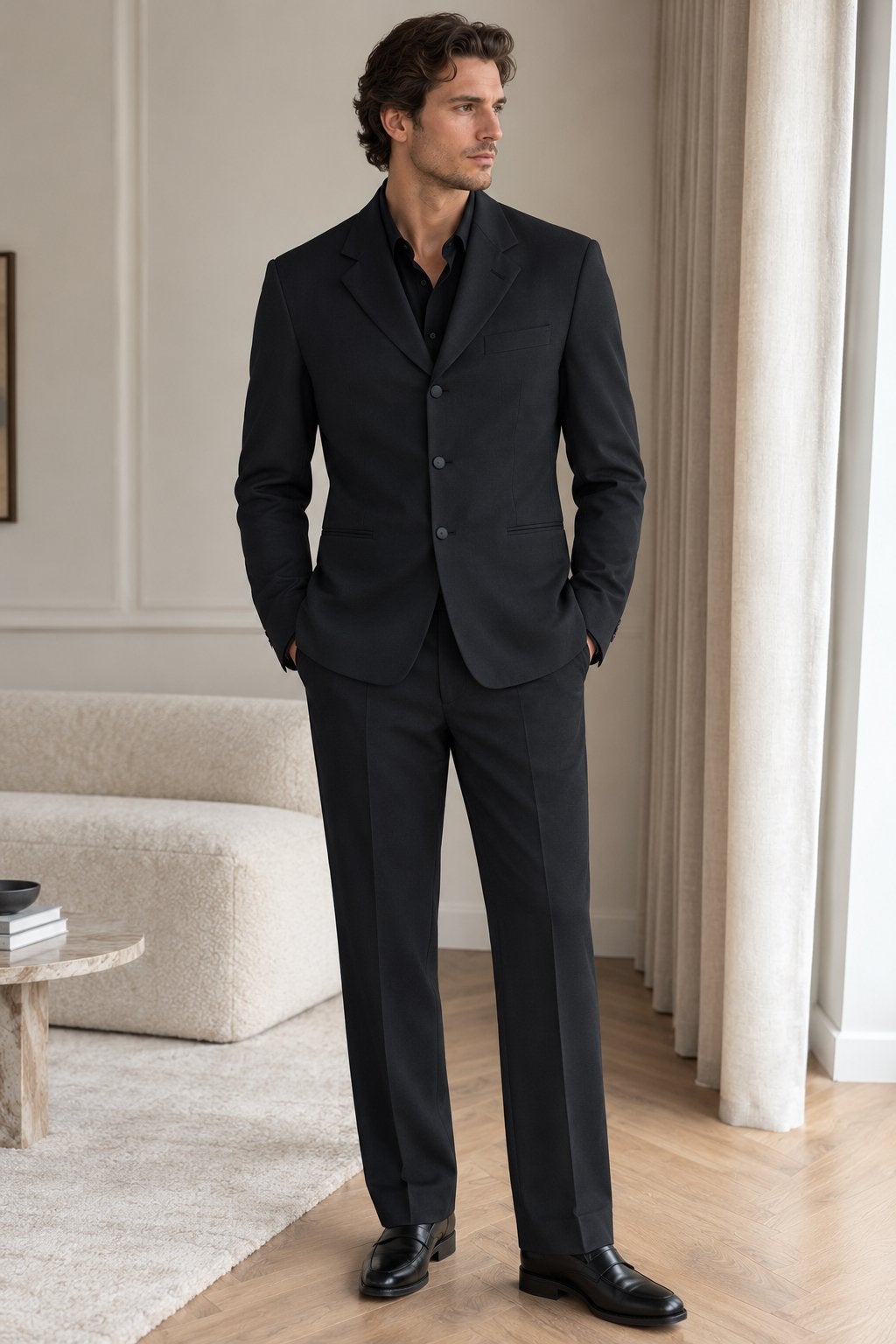 Hugo Boss Pak Maat 50 - Z.G.A.N. Zwart, Kleding | Heren, Ophalen of Verzenden, Zo goed als nieuw, Maat 48/50 (M), Zwart