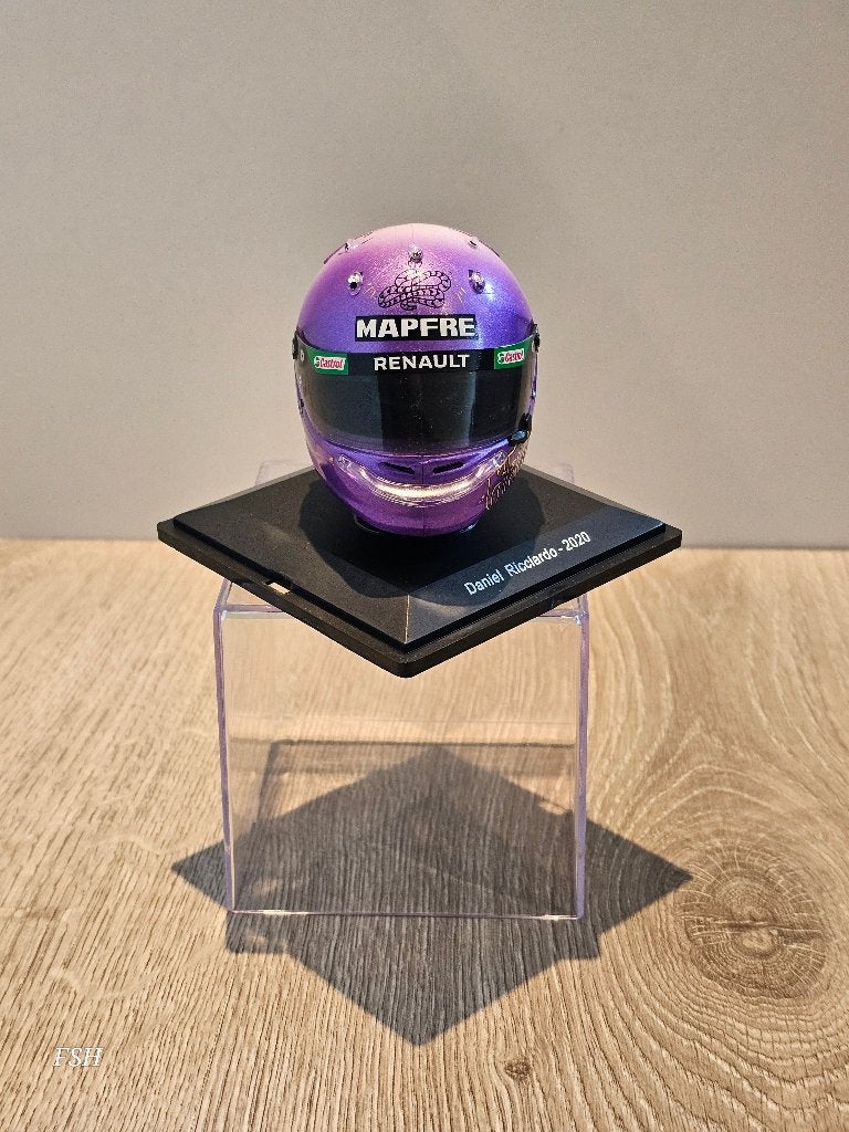 SALE: Helm 1:5, D. Ricciardo 2020, "Mamba Mentality". SPARK., Ophalen of Verzenden, Zo goed als nieuw, Formule 1