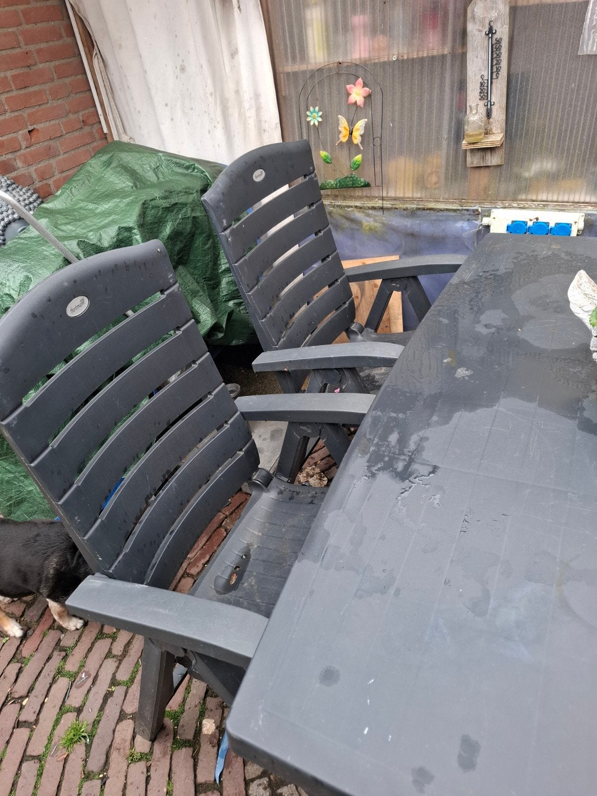Tuinstel v hartman en ligbed, Tuin en Terras, Ophalen, Kunststof