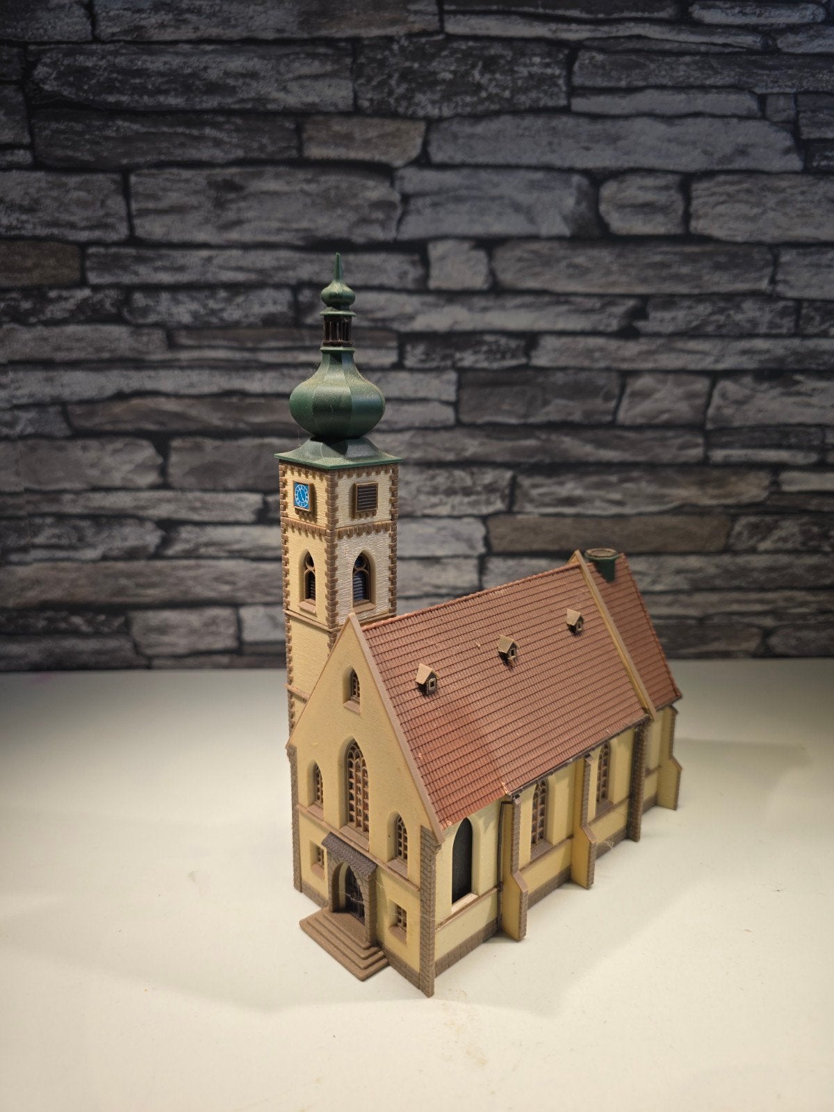 mooie kerk kerkgebouw N spoor trein 1:160, Overige merken, Gebruikt, Gelijkstroom of Wisselstroom, Brug, Tunnel of Gebouw