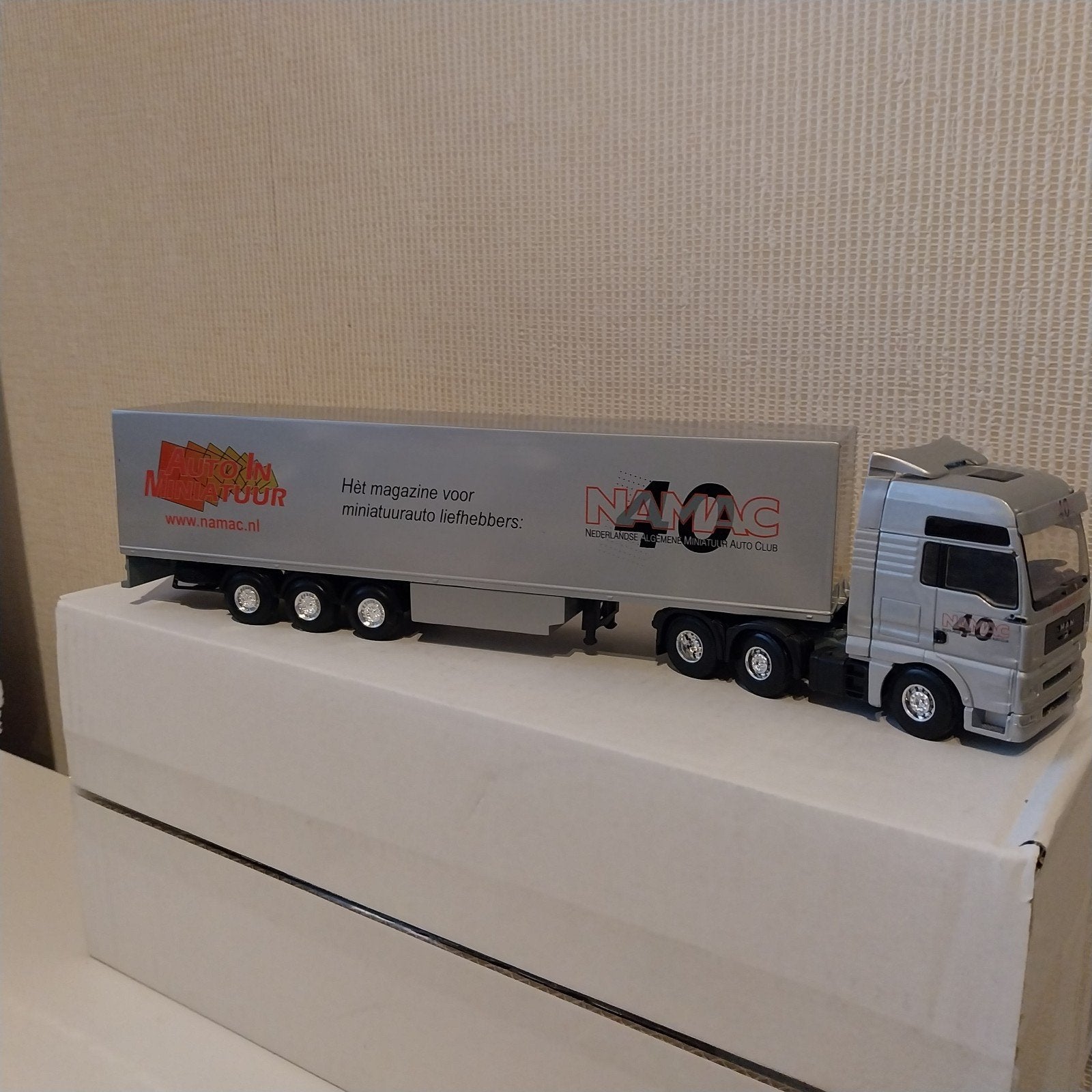 Lion Toys MAN Tga XXL NAMAC 40 jaar Auto In Miniatuur, Ophalen of Verzenden, Zo goed als nieuw, Bus of Vrachtwagen, Lion Toys