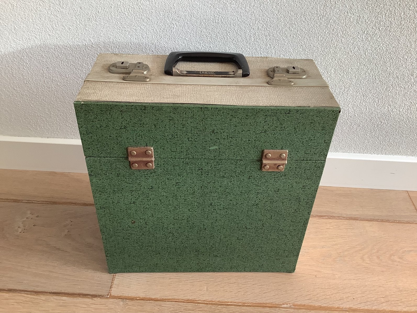 Vintage BEVO platenkoffer voor lp’s, Ophalen of Verzenden, Zo goed als nieuw, Overige formaten