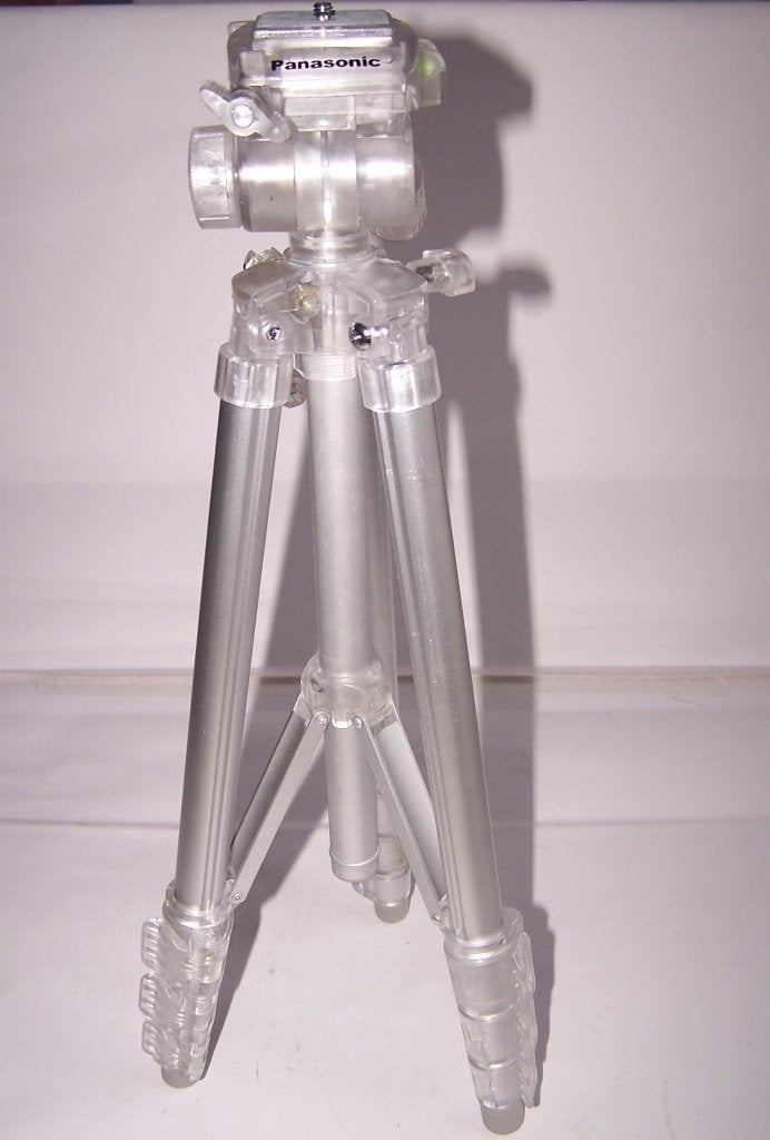 Heel mooi Panasonic statief. Snelkoppeling/waterpas, etc.Nws, 125 cm of minder, Zo goed als nieuw, Overige merken, Met handvat