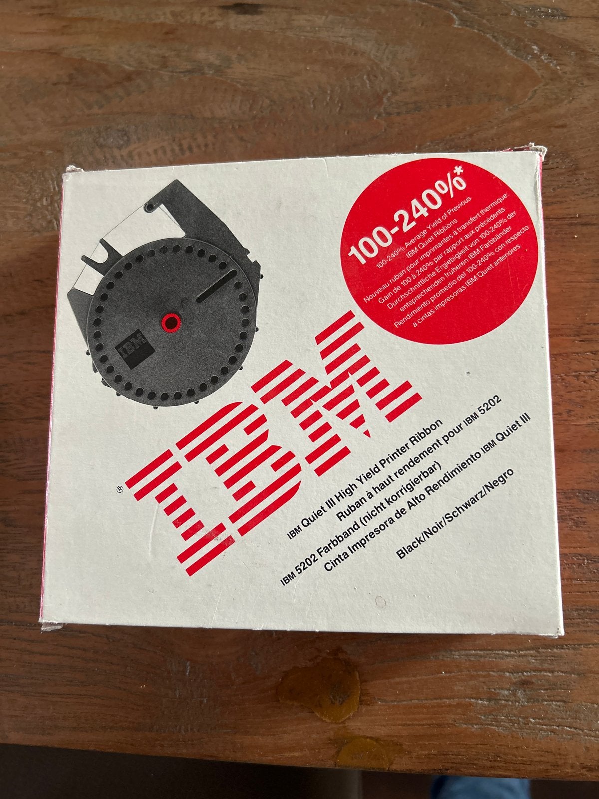 IBM Quiet III Printer Ribbon - Nieuw in doos, Zwart-en-wit printen, Matrix-printer, Printer, Nieuw