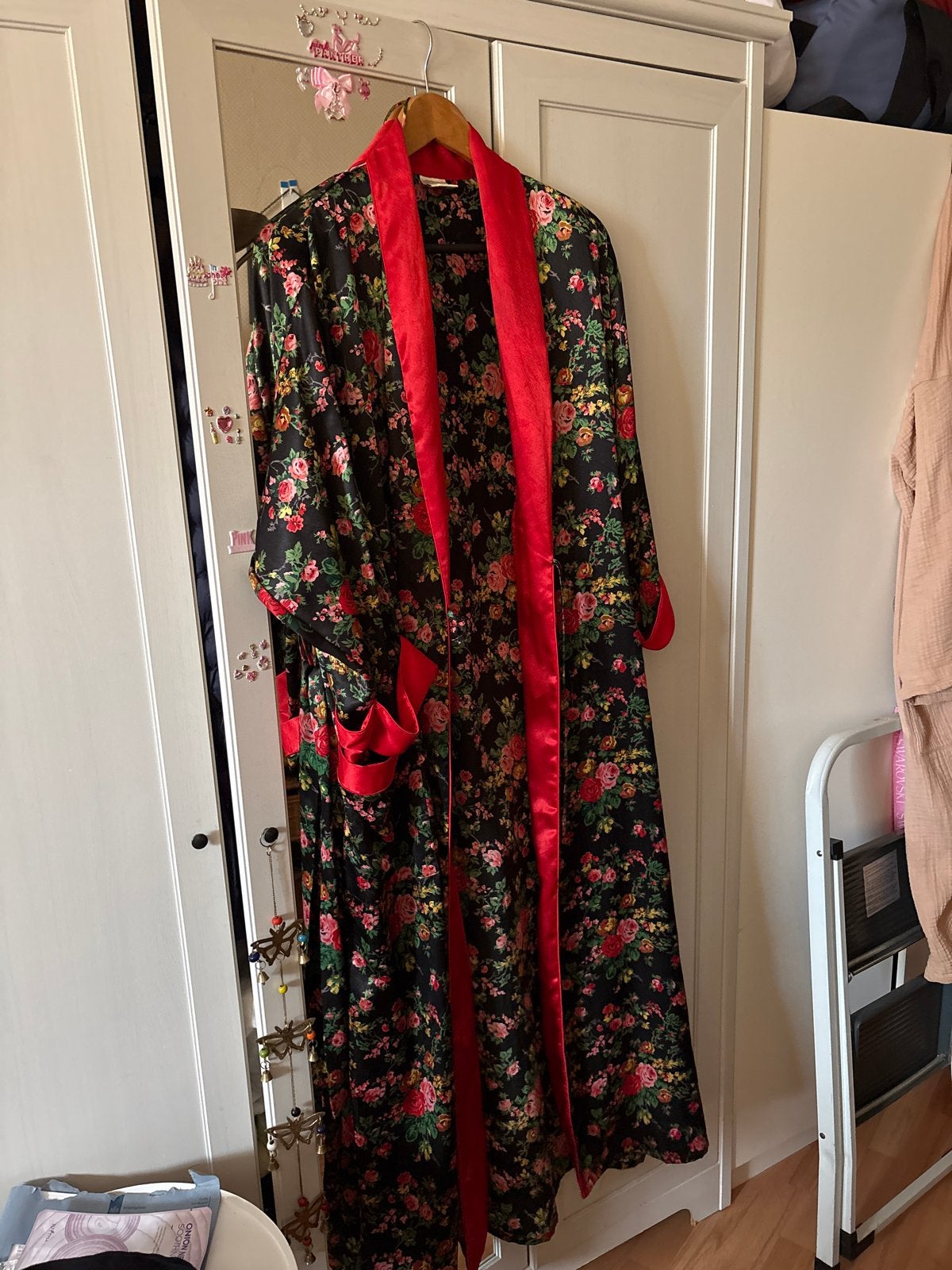 Bloemenprint Kimono badjas vintage, Ophalen of Verzenden, Zo goed als nieuw