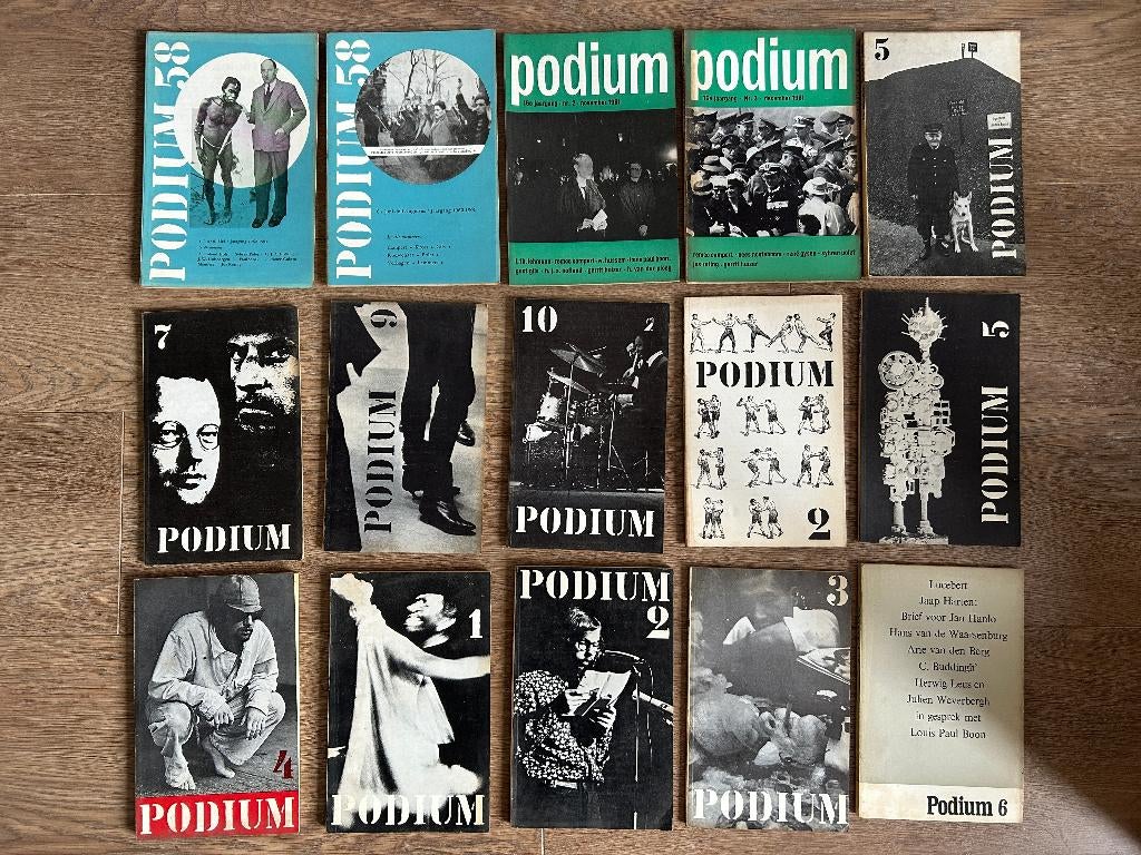 Podium, 14 nummers (1961-1969), Verzenden, Gelezen, Overige typen