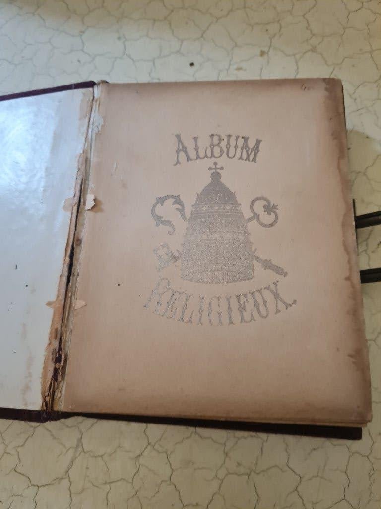 Antiek Frans klein fotoalbum, Ophalen of Verzenden