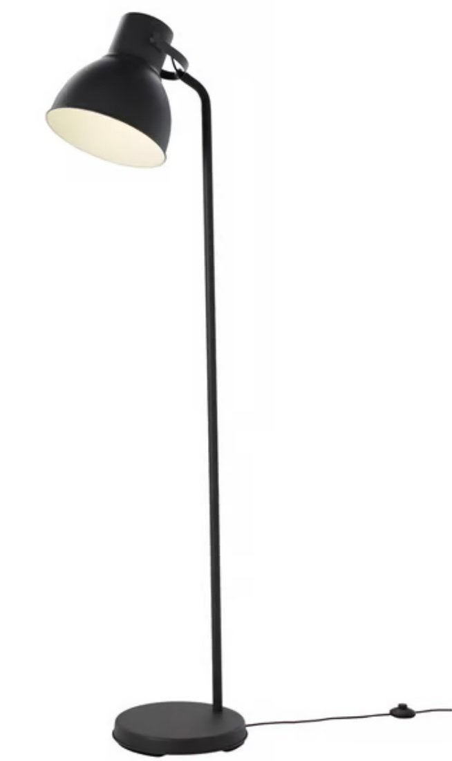 2x IKEA Hektar Vloerlamp - Donkergrijs - Ola Wihlborg, Huis en Inrichting, Ophalen, Gebruikt, E27 (groot), Metaal